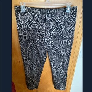 Topshop metallic silver and black